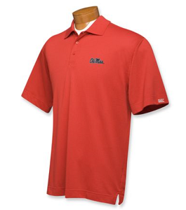 Ole Miss Rebels B&T CB DryTec Championship Polo - Red
